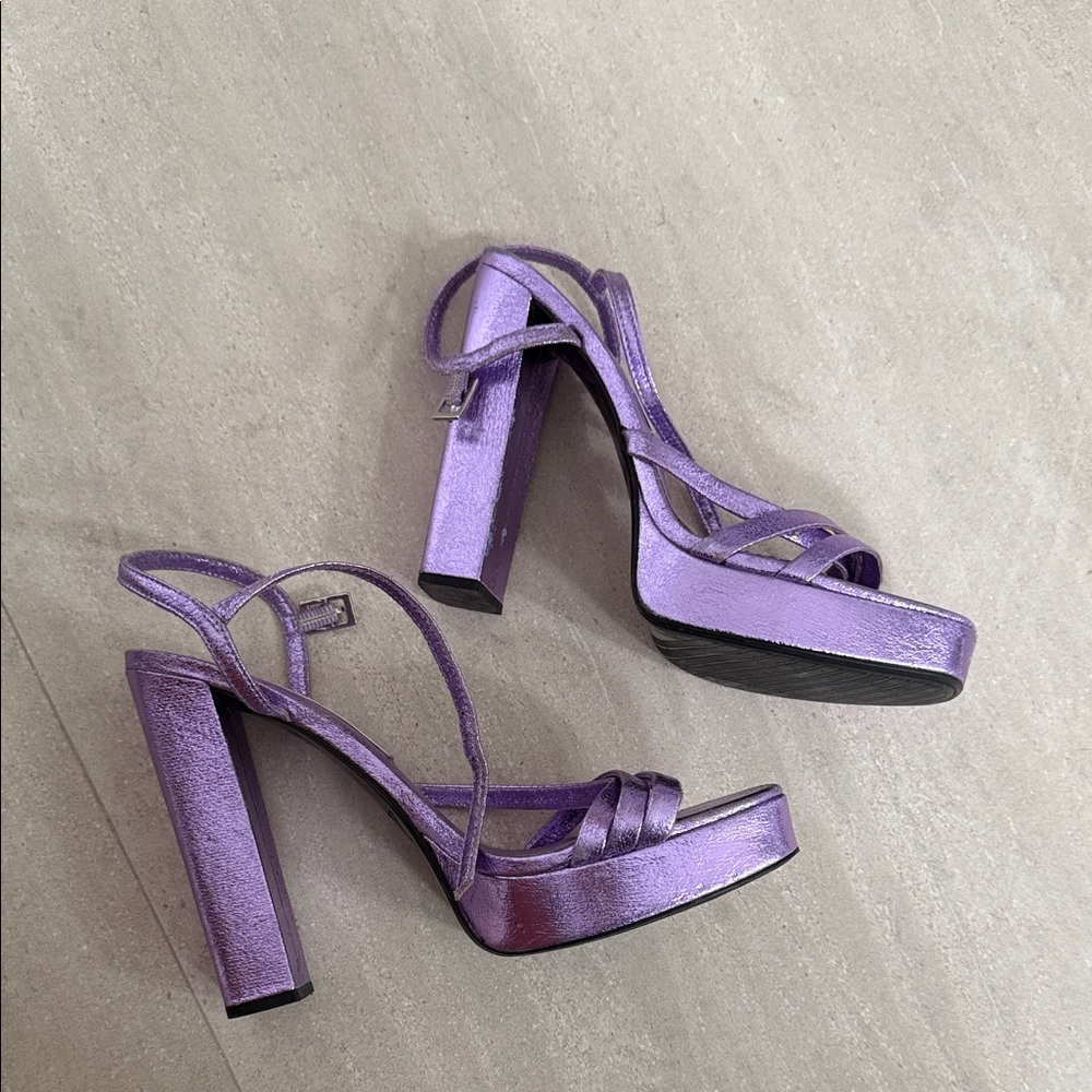 Zara Purple Heels